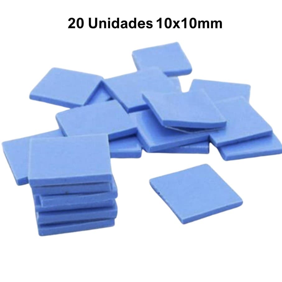 Thermal Pads 20 Unidades 10mm x 10mm Tapete Térmico