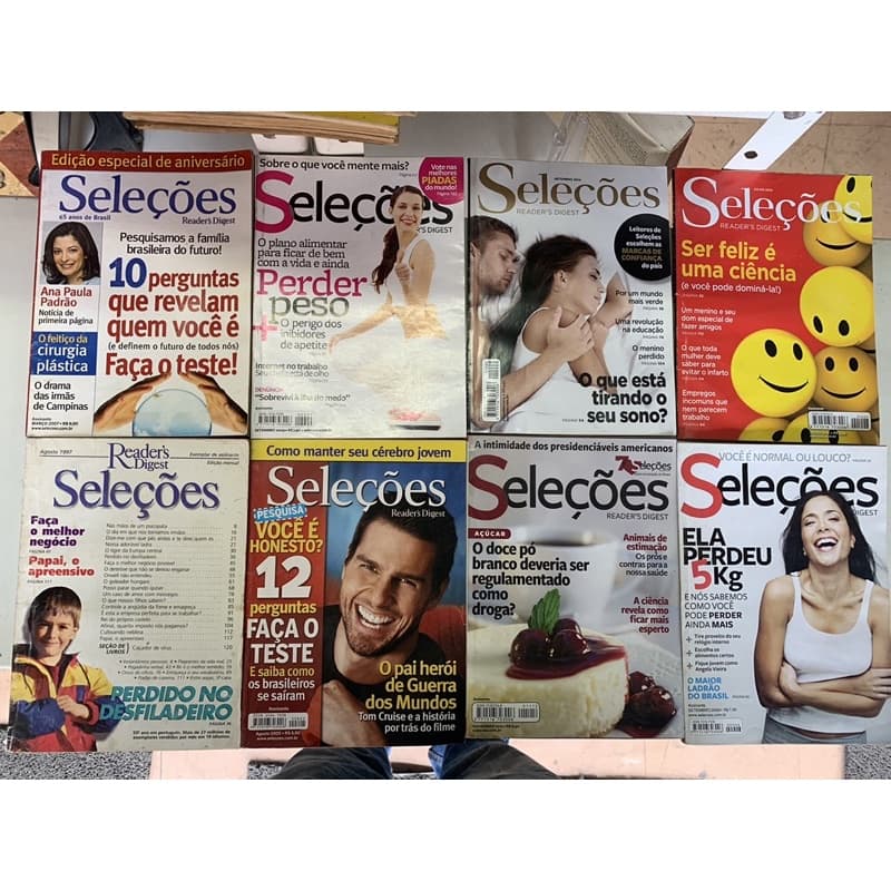 Revista Seleções Reader’s Digest ou Livro Seleções - envio aleatorio - 4 livros em 1 bom e barato