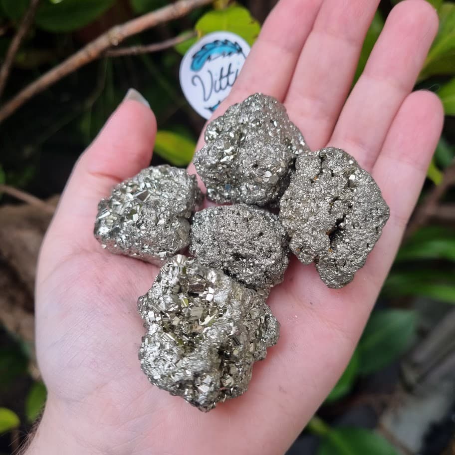 Pirita Pedra Natural Bruta - Prosperidade e Fortuna