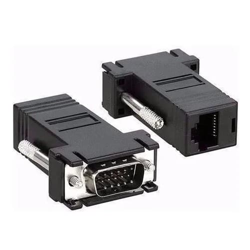 Conector Adaptador Vga Macho X Rj45 P/ Cabo De Rede 1 Unid
