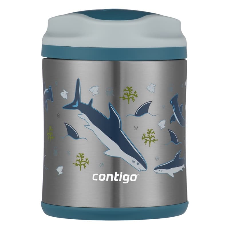 POTE TERMICO INFANTIL 295ML TUBARAO - COMIDA NA TEMPERATURA CERTA