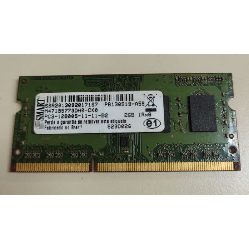 Memória RAM Smart 2Gb DDR3 PC3-12800S 1600Mhz para Notebook