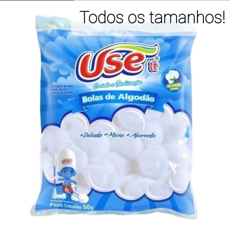 Algodao Bola Use It Todos Os Tamanhos Cuidado Com Bebê / Manicure / Unhas