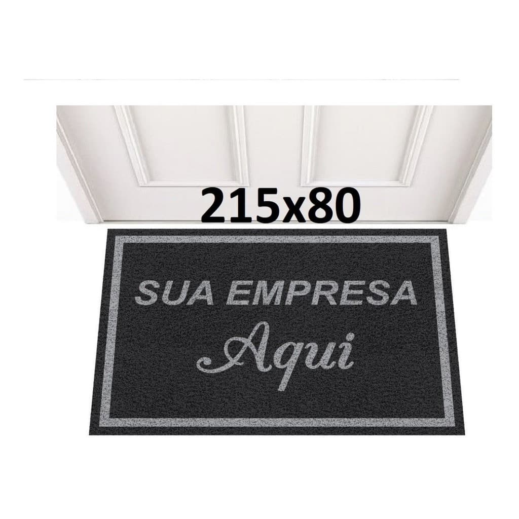 Tapete Capacho 2,15x0,8 Personalizado Logomarca Empresa Logo