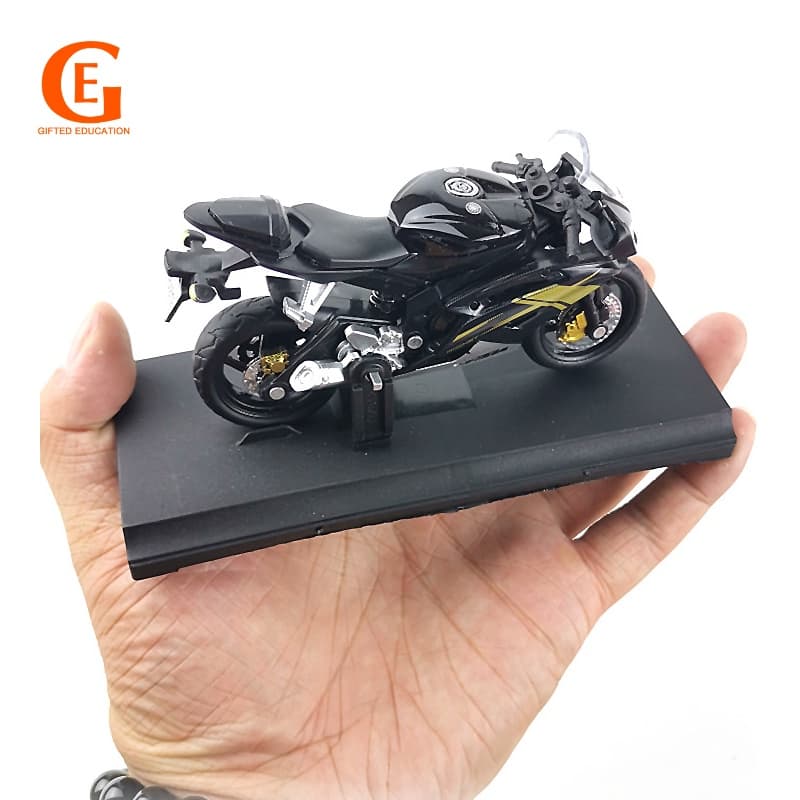 Motocicleta De Corrida Modelo YMH Alloy Metal Sport Race Coleção De Motos Brinquedos Para Crianças Presente