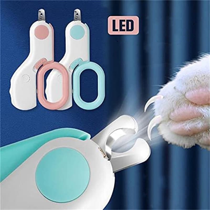 Pet Cães Gato Profissional Cortador De Unha Com Luz Led Tesoura , Terno Para O Cão Grooming Ferramenta Trimmer Clippers Produtos