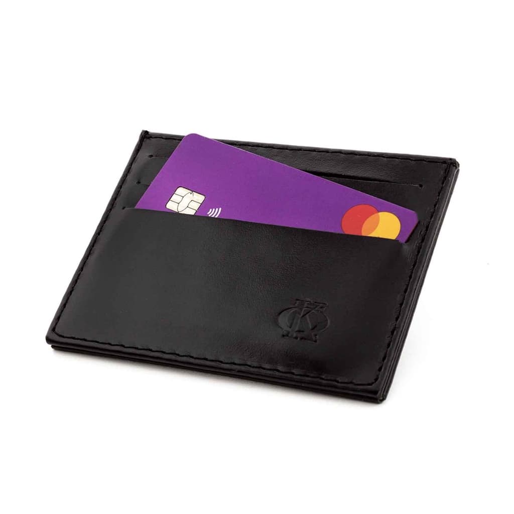 Carteira Slim Porta Cartões Compacta de Couro Legitimo Ultra Fina Reforçada