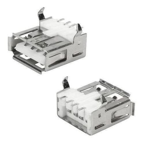 10 Peças - Conector Usb Tipo A 180 Graus Solda Placa