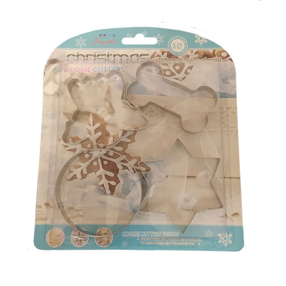 Kit Moldes Culinarios Para Corte de Biscoitos e Doces