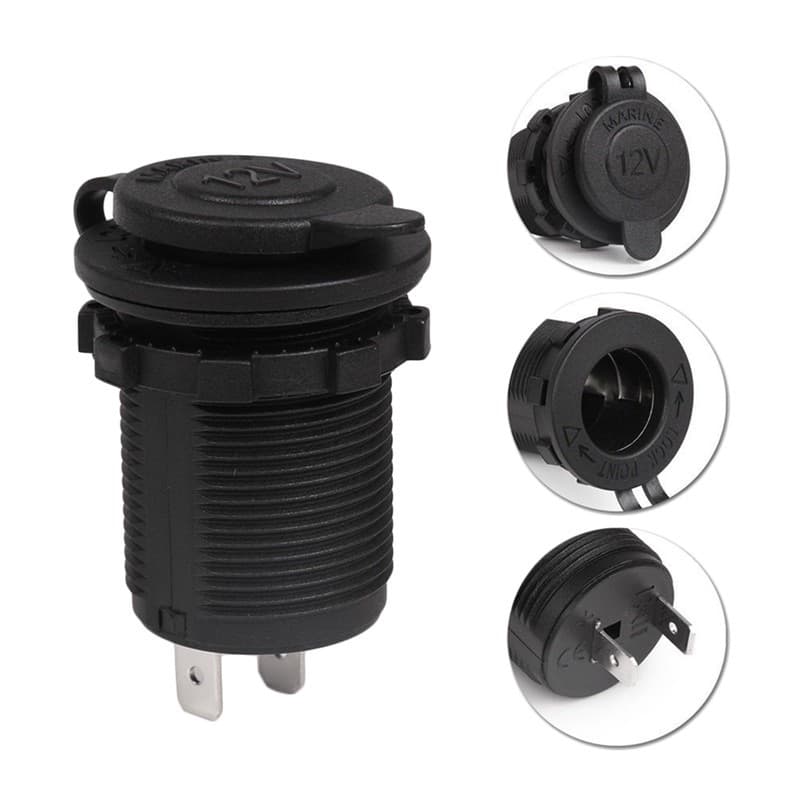 Tomada Tomada 12v Para Carro E Motocicleta Impermeável