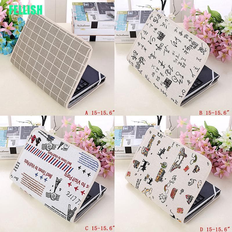 (Fel) Capa De Laptop De Algodão Para Notebook De 14 / 15,6 / 15 Polegadas