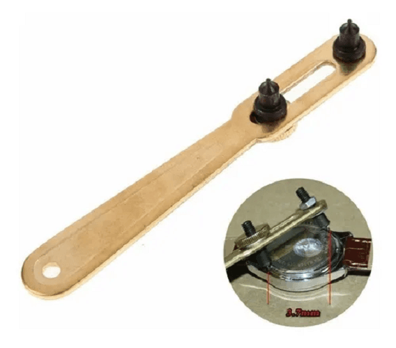 Chave Abridor De Fundo De Relógio Rosca Ajustável Até 40mm Ferramenta Troca De Bateria Relojoeiro