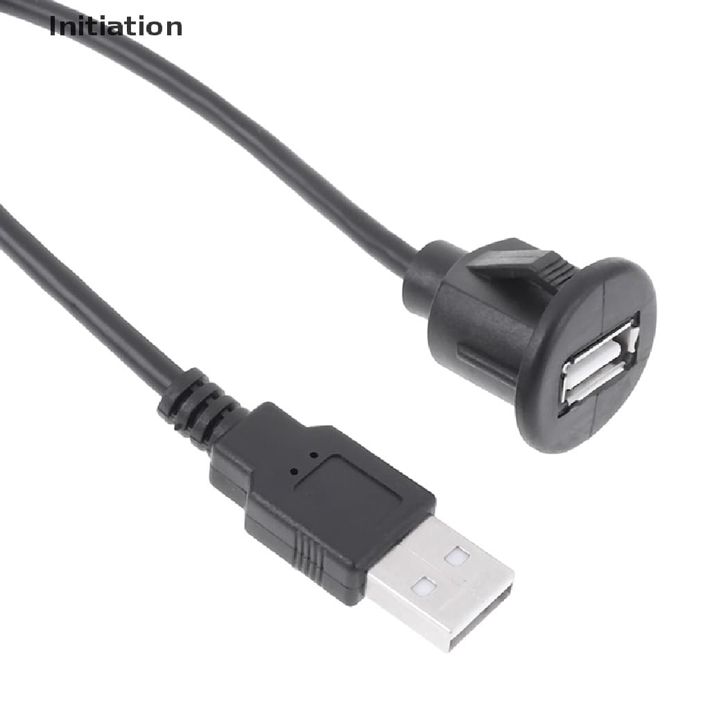 1 Pc 1 M Placa Do Traço Carro Montar Tomada USB 2.0 Macho Para Fêmea Extensão Cabo Painel Boa Bens