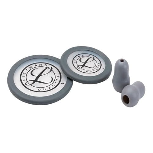 Kit Reposição Estetoscópio Littmann Classic III, Classic II, Cardiology IV Olivas Diafragma - Cinza
