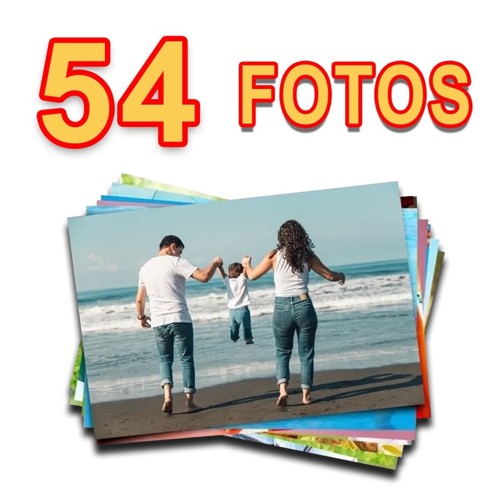 Revelação de fotos 10x15 - 54 Unidades