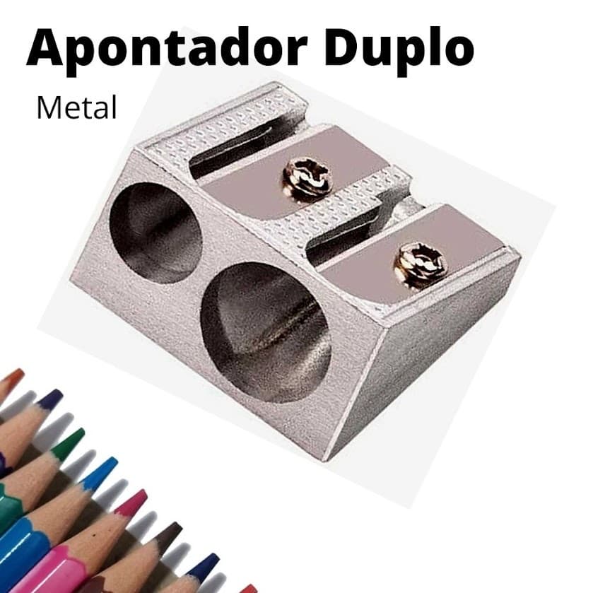 Apontador Metal Duplo