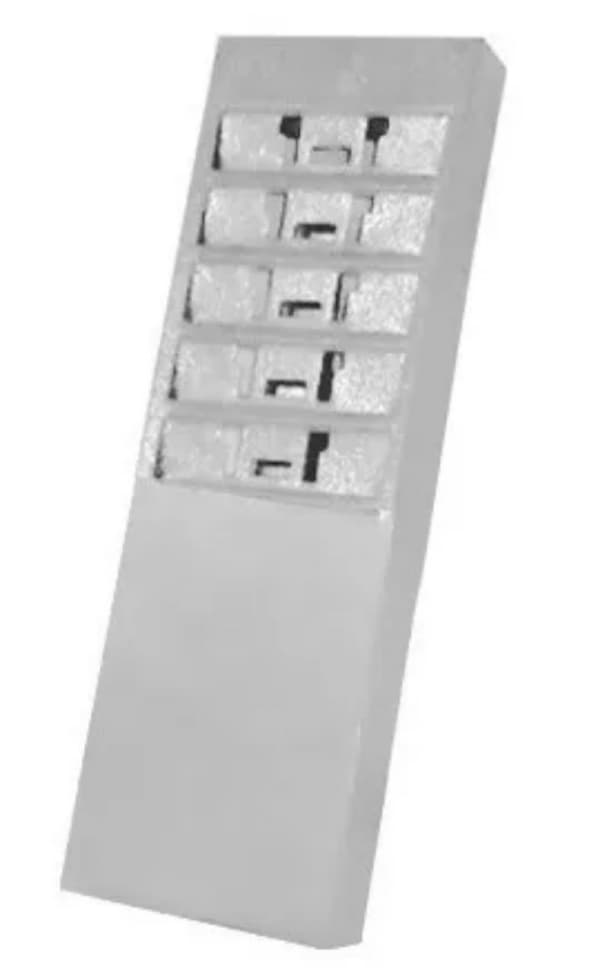 Porta cartão de ponto vega 5 lugares