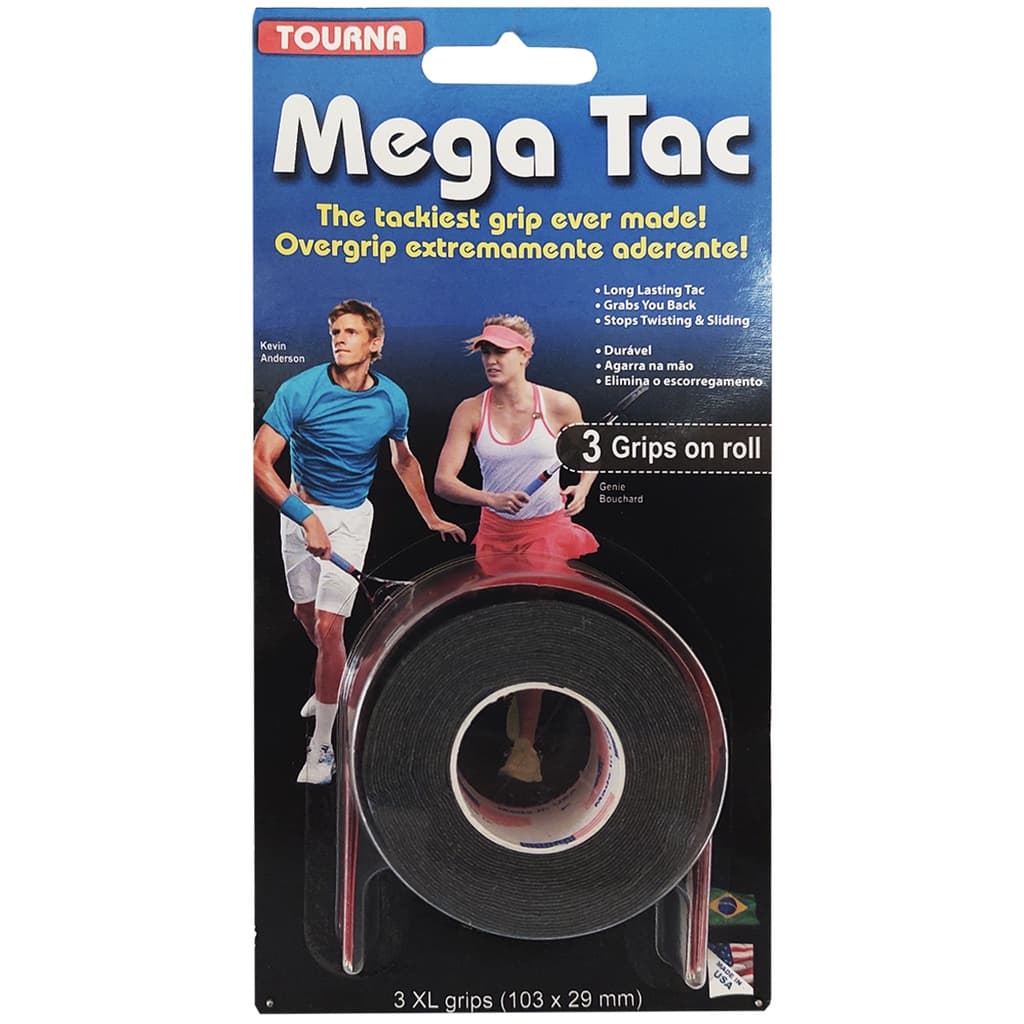 Overgrip Mega Tac Unique Tourna 3 Grips Raquete De Tenis