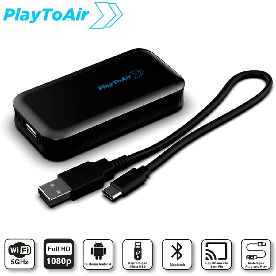 Espelhamento PlayToAir Mobi 2021 a 2022 com Carplay