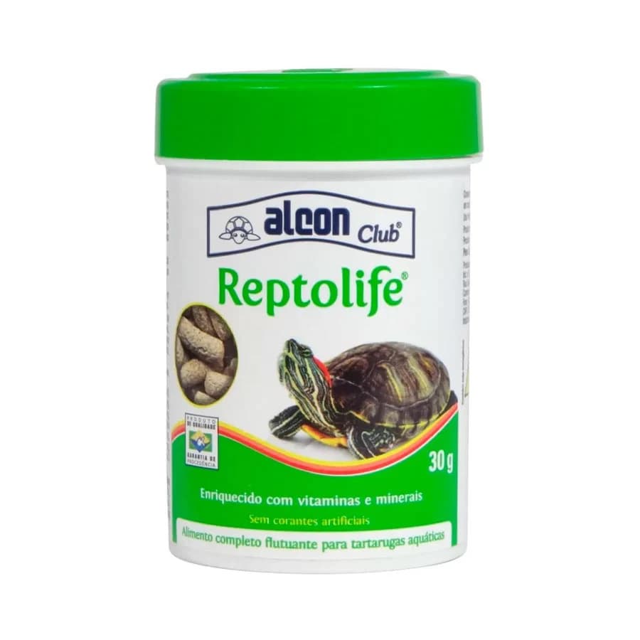 Ração Tartaruga Reptolife Alcon Alimento Completo Enriquecido Vitaminas 30g