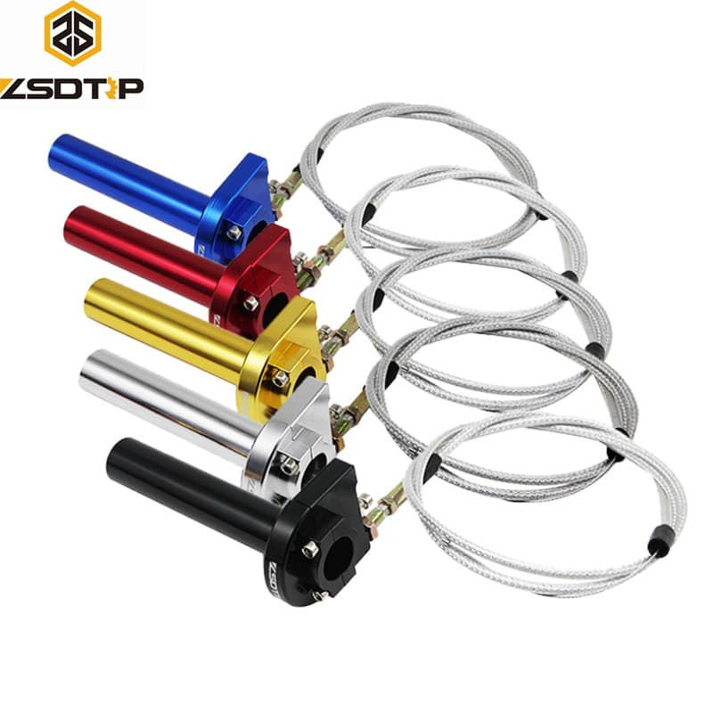 ZSDTRP 7/8 " Punhos De Torção Do Acelerador De Motocicleta 22mm CNC Punho De Alumínio Com Cabo