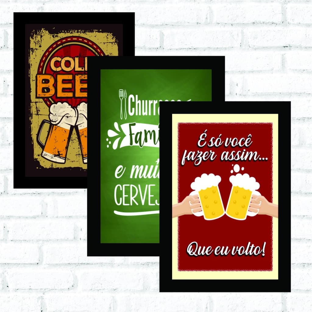 Quadro decorativo Boteco Churrasco Decoração Área Churrasqueira 41-60 - 20x30cm