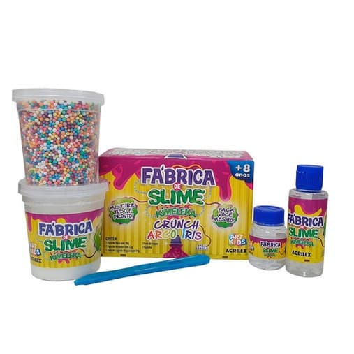 Fábrica De Slime Kimeleka Crunch Arco Iris Acrilex