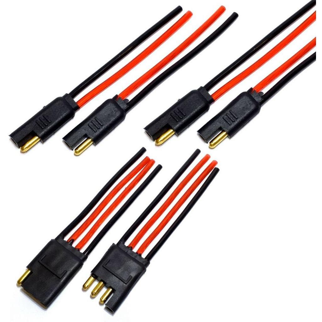 2 Conector 2 Vias e um 4 via com Fio 4,0 MM Conectores Caixa