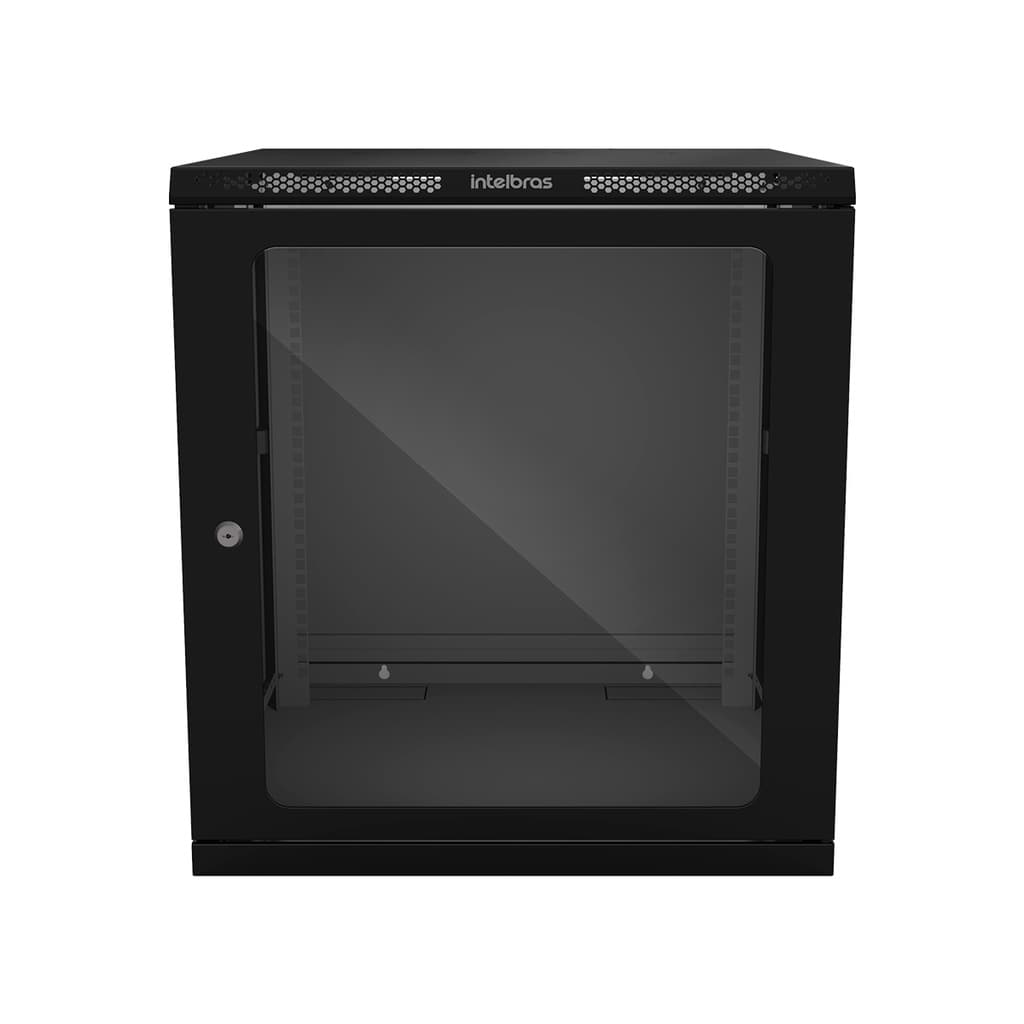 Mini Rack Desmontável Intelbras 12U MRD 1257 19x570mm Parede Informática Rede Servidor