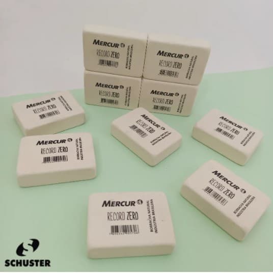 Borracha Branca Zero Grande 7cm - Mercur