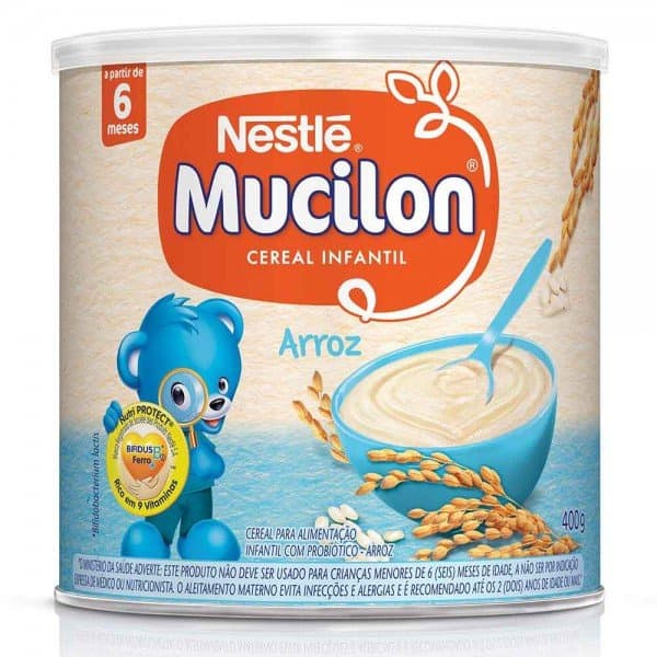 Cereal Infantil Mucilon Sabor Arroz 400g