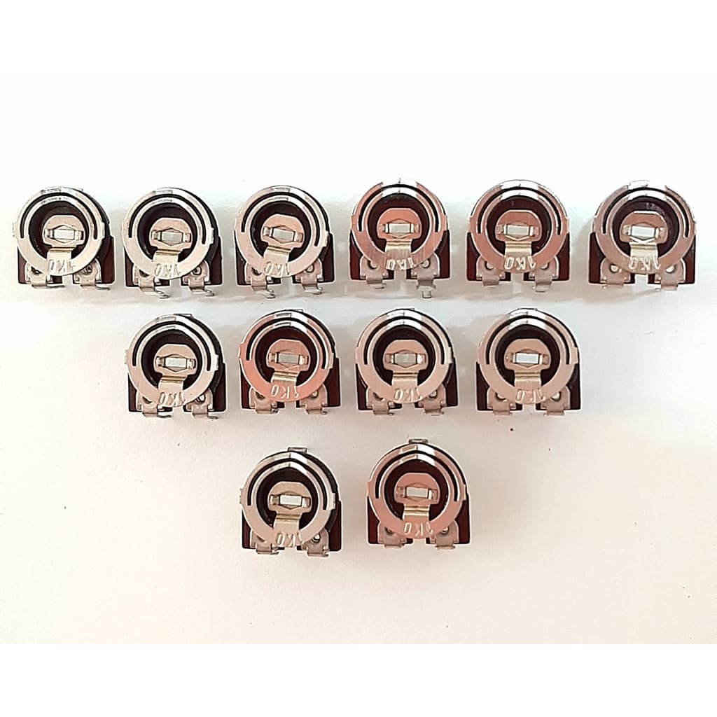 Kit 12 Mini Trimpot 1K0 Horizontal