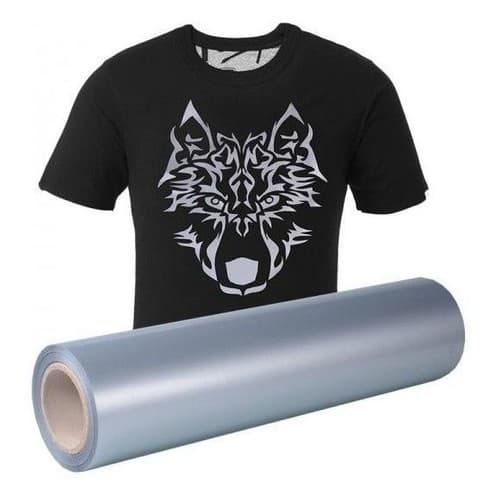 Filme De Recorte Termo - Cinza Prata - 60 Cm 1 Metro