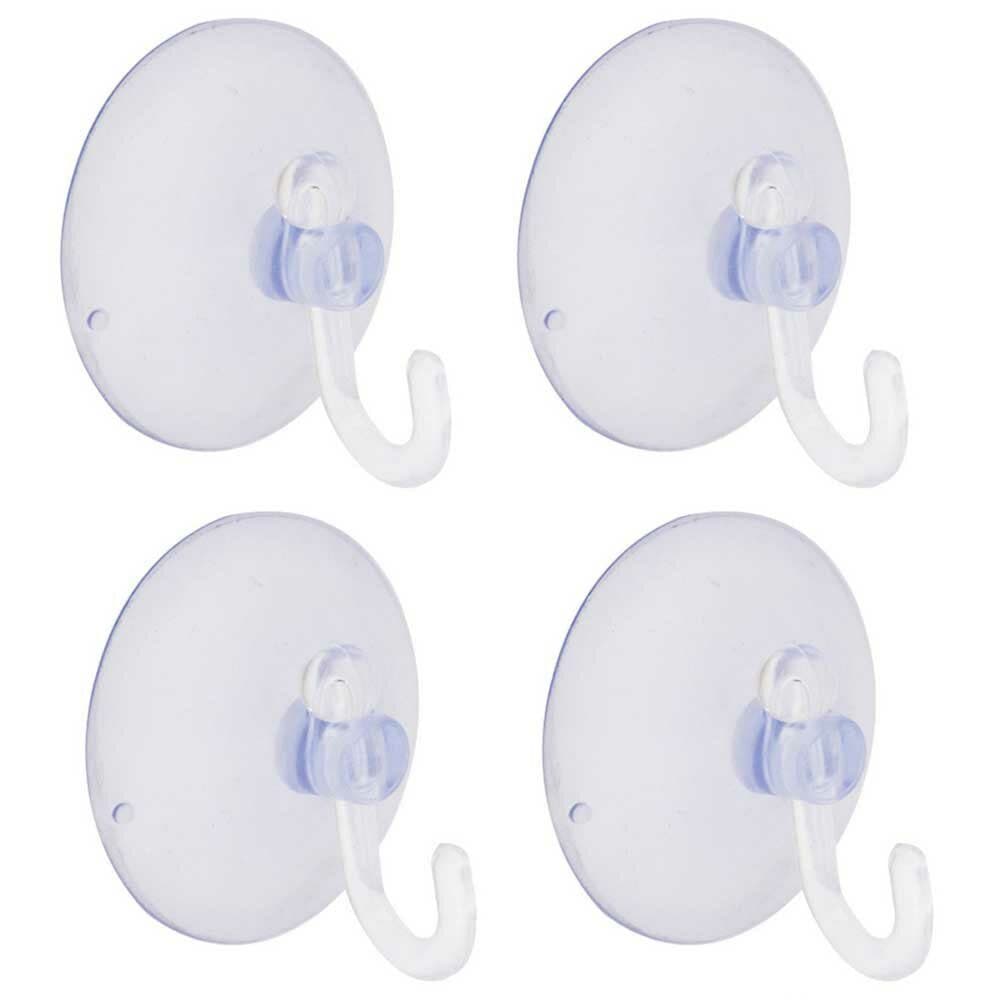 4 Ganchos De Parede Ventosa Plástico Multiuso