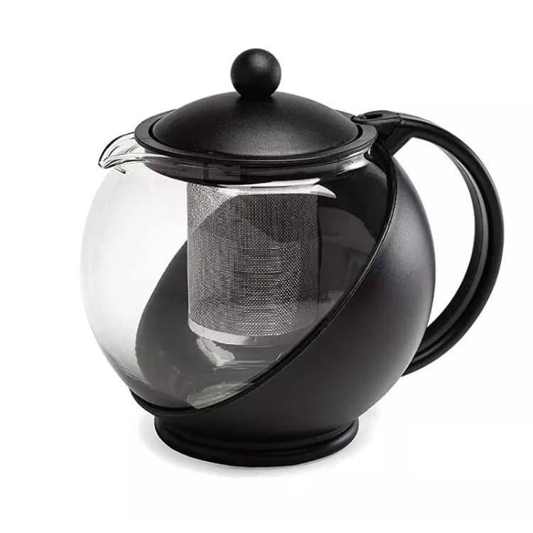 Chaleira de Vidro 750ml com Infusor Inox - Bule pra Chá - Coador