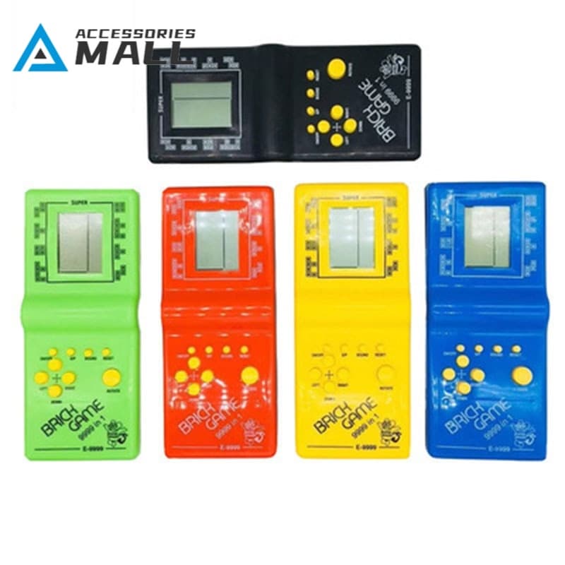 Atacado Clássico handheld máquina de jogo jogo tetris crianças jogo console presente com reprodução de música retro crianças jogos de prazer jogador