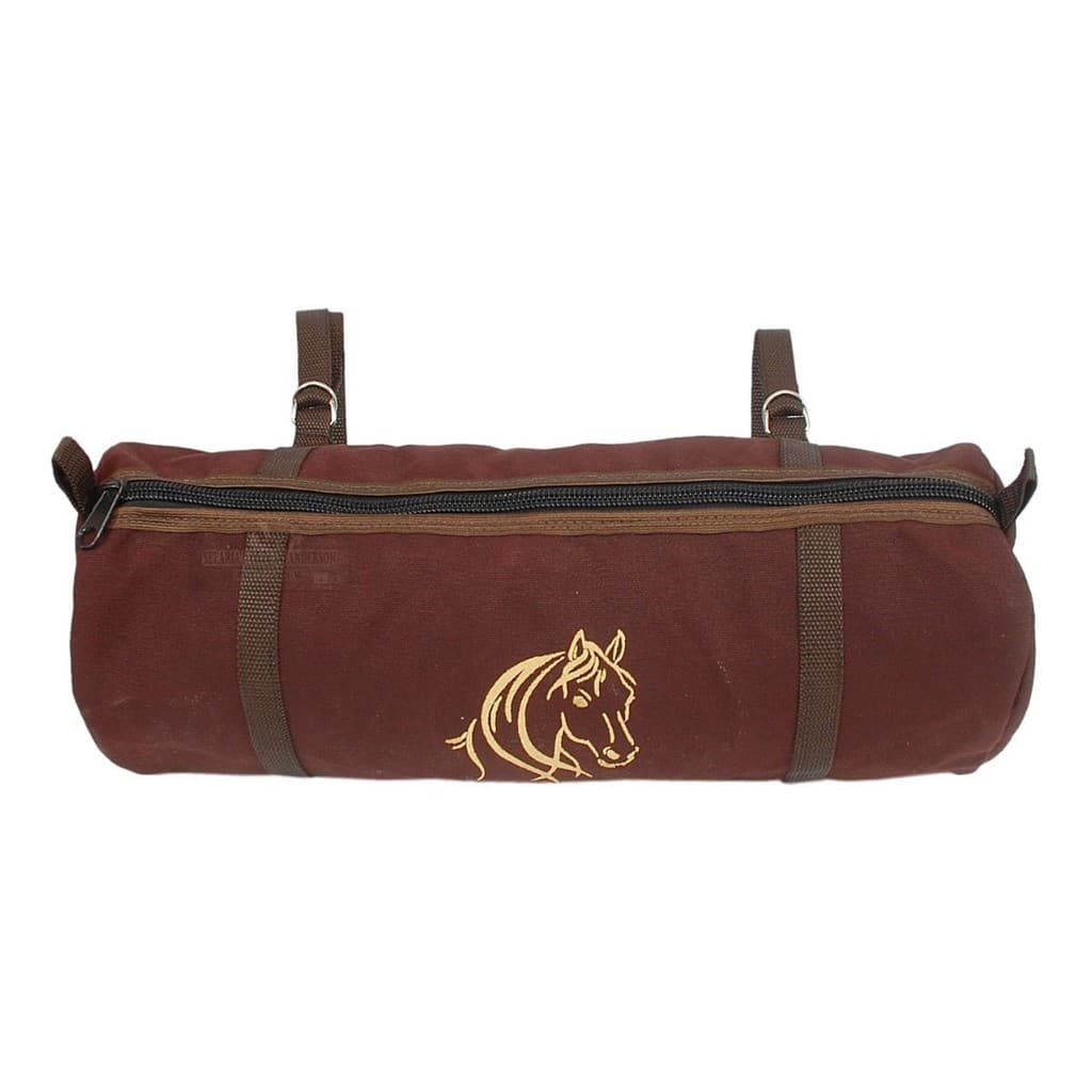 Garupeira Lona Impermeável Bordada Cor Marrom Frete Grátis..