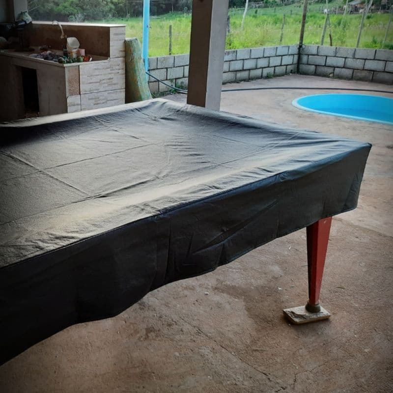 Capa Protetora Para Sinuca em Courino Impermeável Forrado