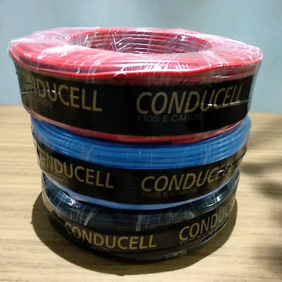 Fio elétrico flexível 10mm conducell 20metros