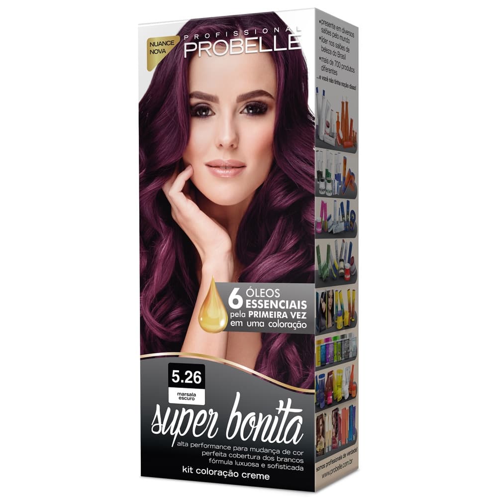 Coloração Super Bonita 50g - 5.26 Marsala Escuro