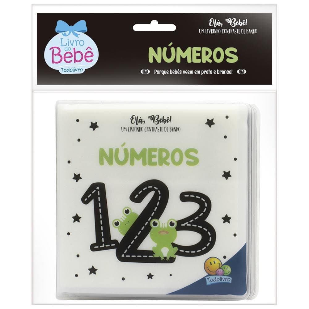 Livro Ola, Bebe Um Livrinho Contraste De Banho - Numeros