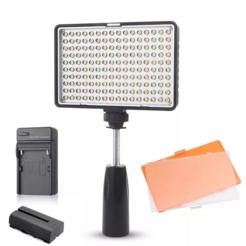 Iluminador Profissional De 160 Led+bateria+carregador