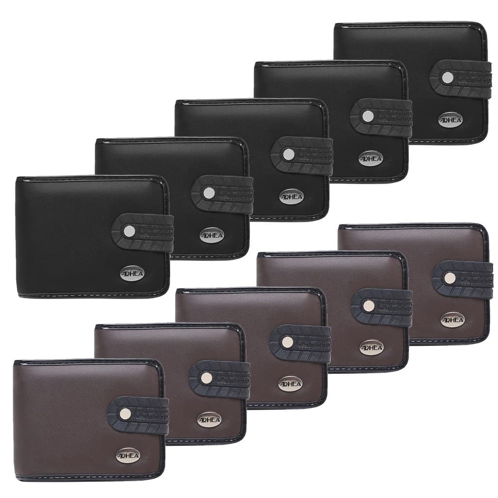 kit 10 carteira masculina no atacado revenda lojista Rhea na caixinha da marca original