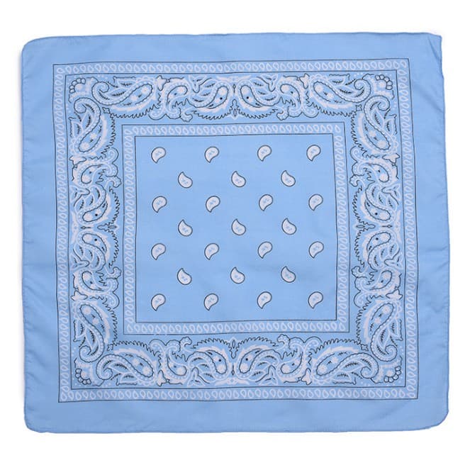 BANDANA SUPER FASHION TAMANHO AZUL CLARO 55×55cm