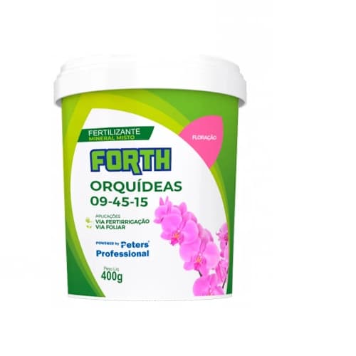 Fertilizante Forth Orquídeas Floração 400g 09.45.15 Adubo