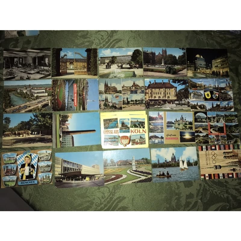 20 cartões postais antigos da Alemanha antigo diversas cidades post card cartão postal