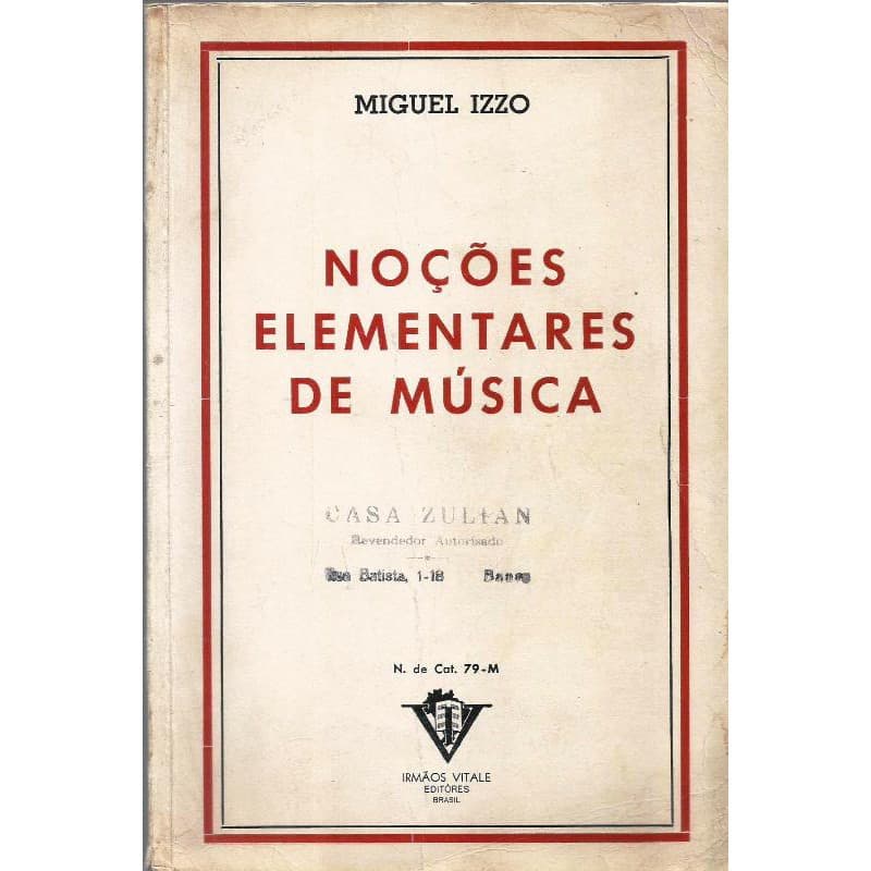 2338 Lvr- Livro 1946- Noções Elementares De Música- Miguel Izzo