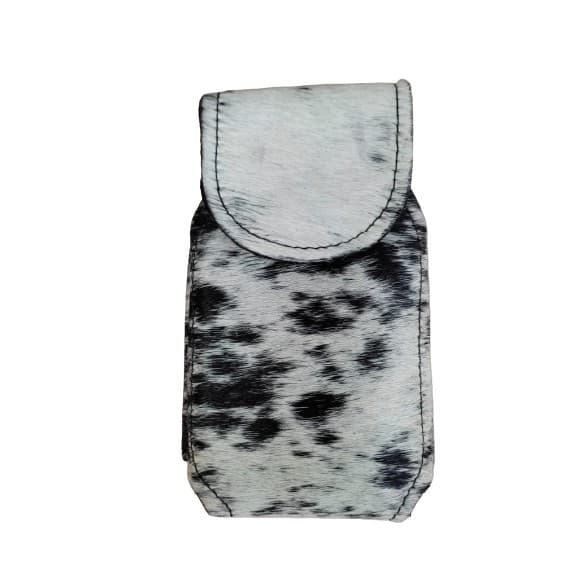 Porta Celular Artesanal De Couro Legítimo De Pelo Bainha 822 Cac Couros