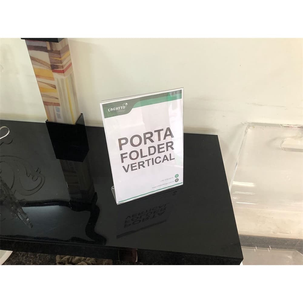 Porta folder vertical - modelo L - A6