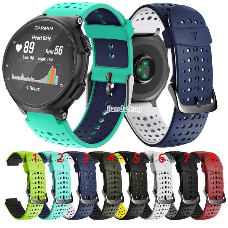 Pulseira Esportiva De Silicone Para Garmin Foreunne 220 230 235 620 630 735xt .
